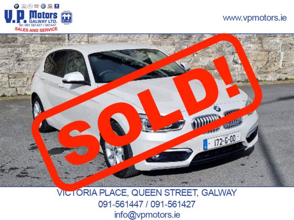 BMW 1-Series Hatchback, Diesel, 2017, White