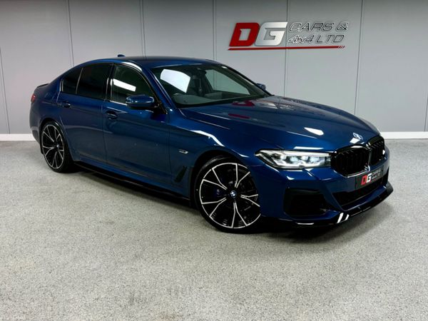 BMW 5-Series Saloon, Petrol Hybrid, 2021, Blue