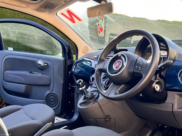 Fiat 500 Hatchback, Petrol, 2014, Blue