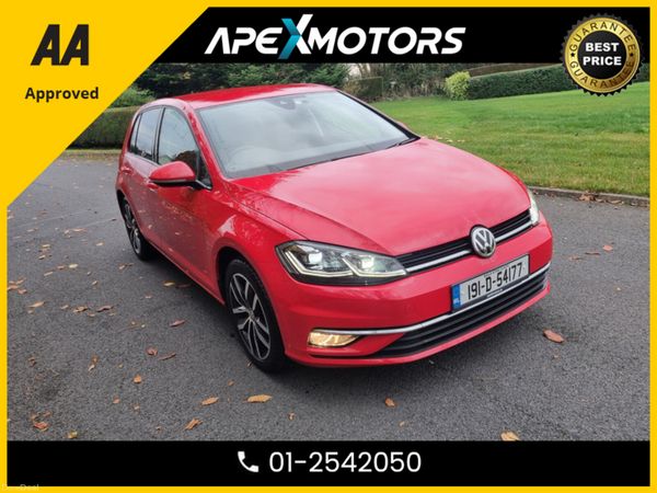 Volkswagen Golf Hatchback, Petrol, 2019, Red
