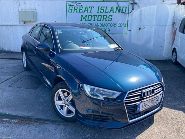 Audi A3 Saloon, Petrol, 2017, Blue