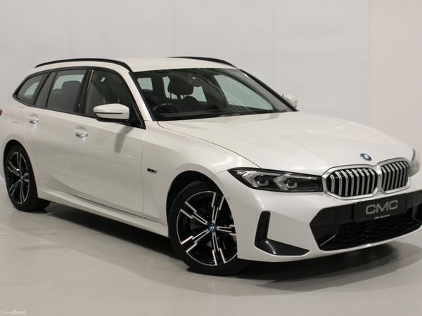 BMW 3-Series Estate, Petrol Hybrid, 2022, White