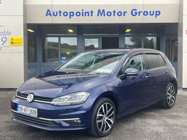 Volkswagen Golf Hatchback, Petrol, 2019, Blue