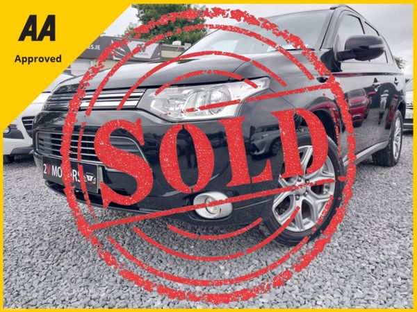 Mitsubishi Outlander SUV, Petrol Plug-in Hybrid, 2015, Black