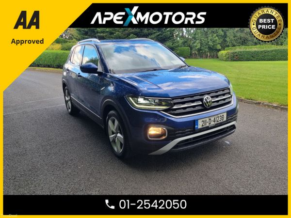 Volkswagen T-Cross Hatchback, Petrol, 2021, Blue