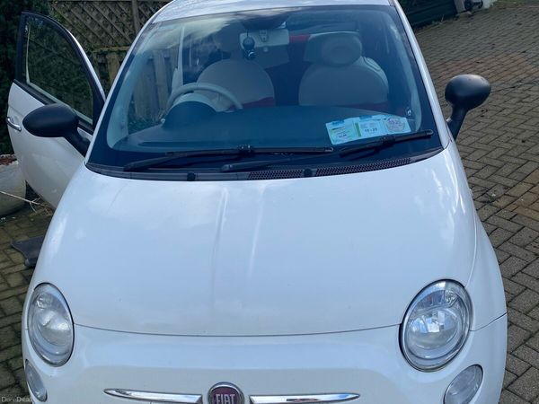 Fiat 500 Hatchback, Petrol, 2012, White