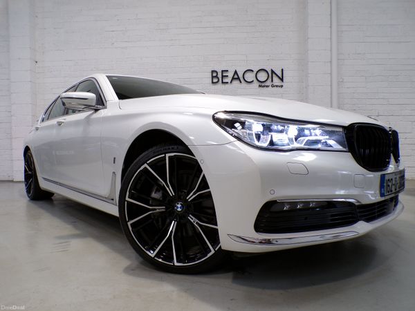 BMW 7-Series Saloon, Petrol Plug-in Hybrid, 2016, White