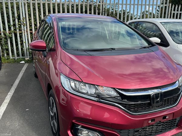 Honda Fit Hatchback, Petrol Hybrid, 2019, Red