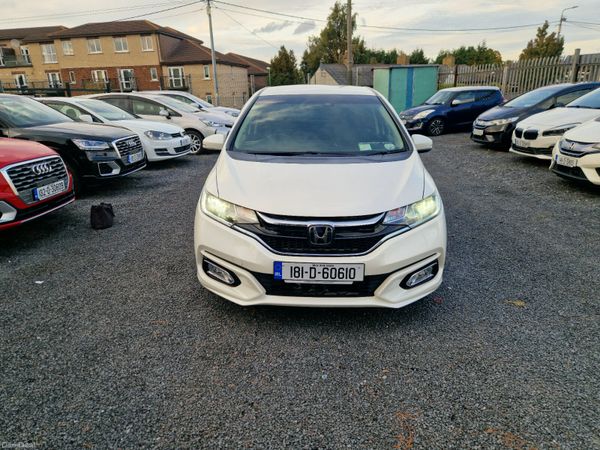 Honda Fit Hatchback, Petrol Hybrid, 2018, White