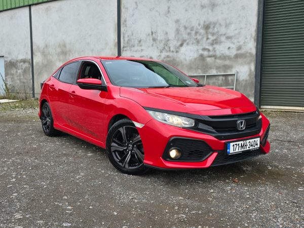 Honda Civic Hatchback, Petrol, 2017, Red