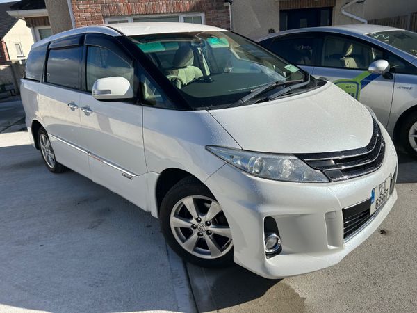 Toyota Estima MPV, Petrol Hybrid, 2012, White