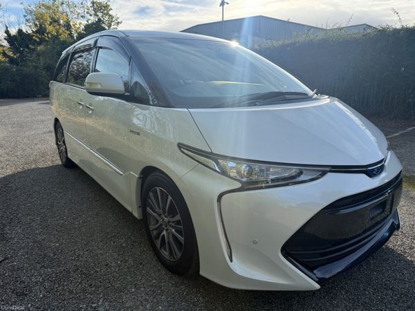 Toyota Estima MPV, Petrol Hybrid, 2016, White