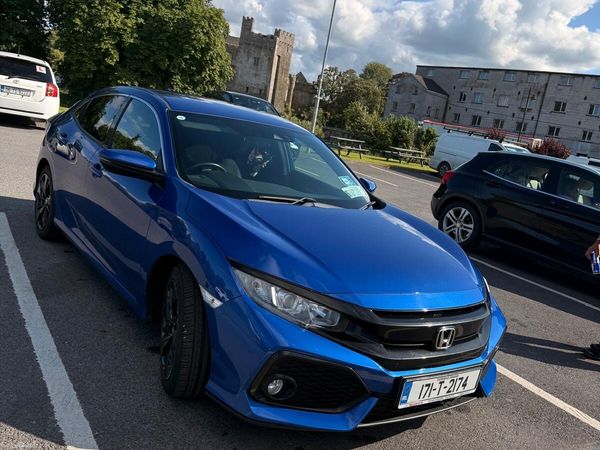 Honda Civic Hatchback, Petrol, 2017, Blue