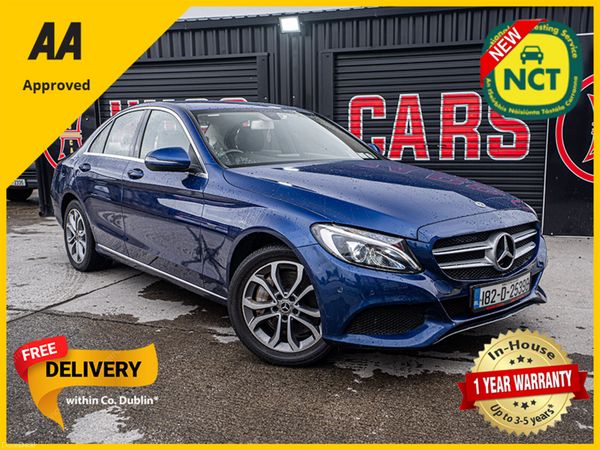 Mercedes-Benz C-Class Saloon, Petrol Plug-in Hybrid, 2018, Blue