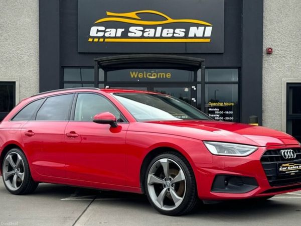 Audi A4 Estate, Diesel Hybrid, 2021, Red