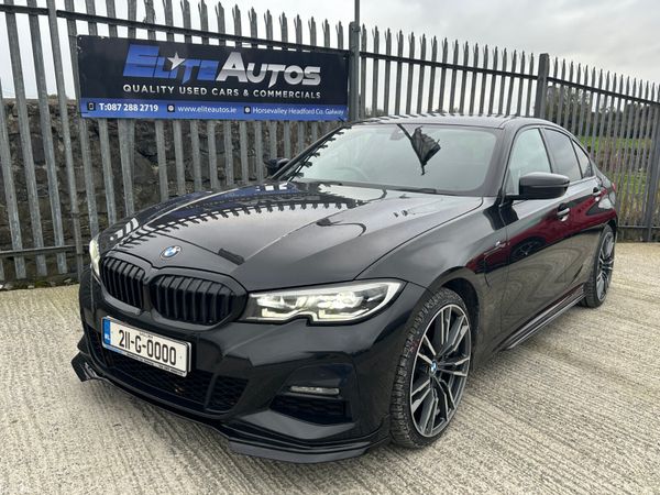 BMW 3-Series Saloon, Petrol Hybrid, 2021, Black