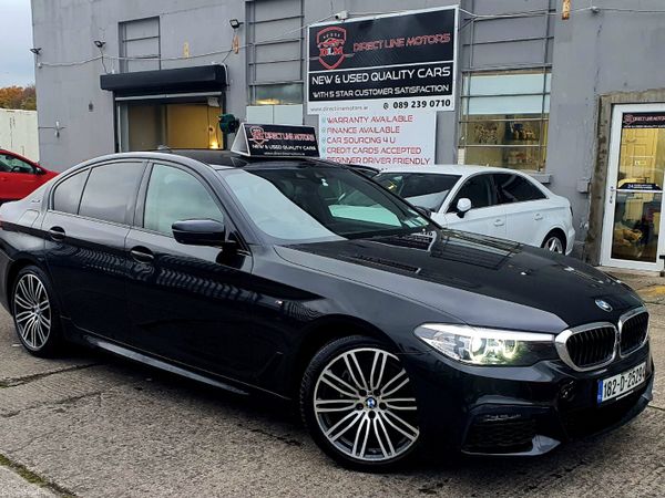 BMW 5-Series Saloon, Petrol Plug-in Hybrid, 2018, Black