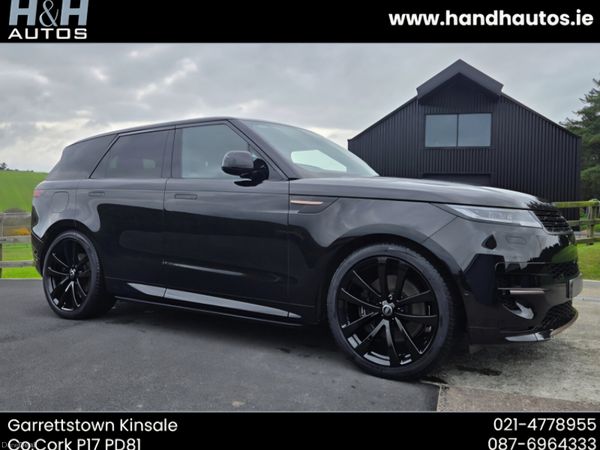 Land Rover Range Rover Sport SUV, Petrol Plug-in Hybrid, 2024, Black