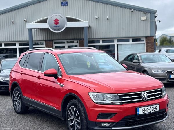 Volkswagen Tiguan Allspace SUV, Diesel, 2018, Red