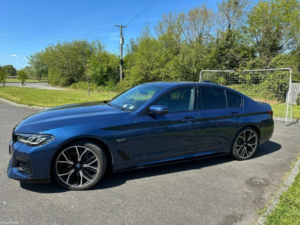 BMW 5-Series Saloon, Petrol Plug-in Hybrid, 2023, Blue