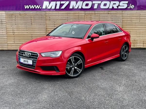 Audi A3 Saloon, Petrol, 2015, Red