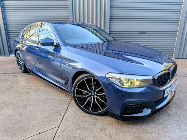 BMW 5-Series Saloon, Diesel Hybrid, 2020, Blue