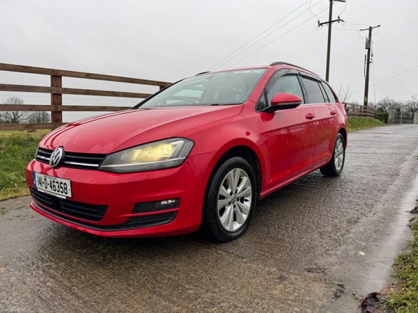 Volkswagen Golf Estate, Petrol, 2014, Red