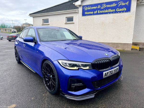 BMW 3-Series Saloon, Diesel Hybrid, 2020, Blue