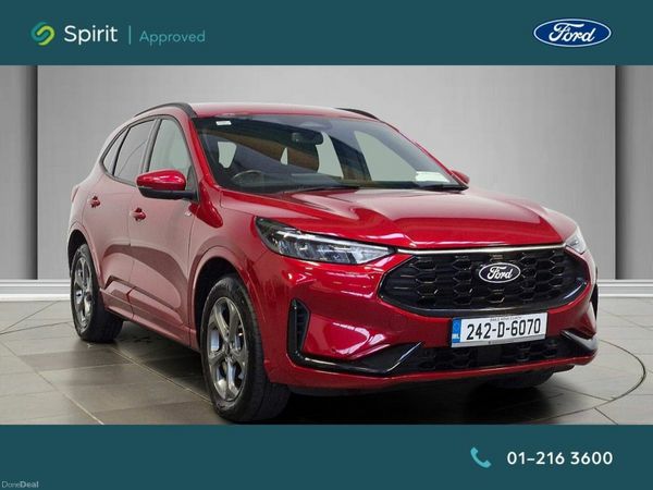 Ford Kuga SUV, Petrol Plug-in Hybrid, 2024, Red