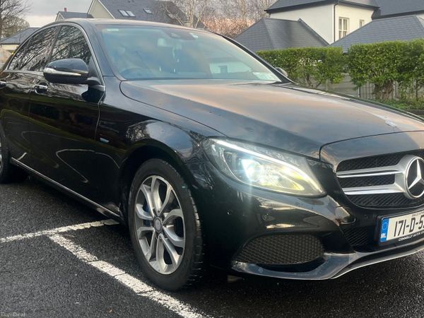 Mercedes-Benz C-Class Saloon, Petrol Plug-in Hybrid, 2017, Black