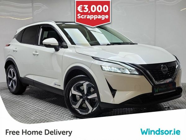 Nissan Qashqai MPV, Petrol Hybrid, 2024, White