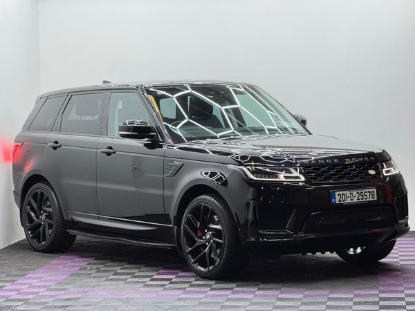 Land Rover Range Rover Sport SUV, Petrol Plug-in Hybrid, 2020, Black