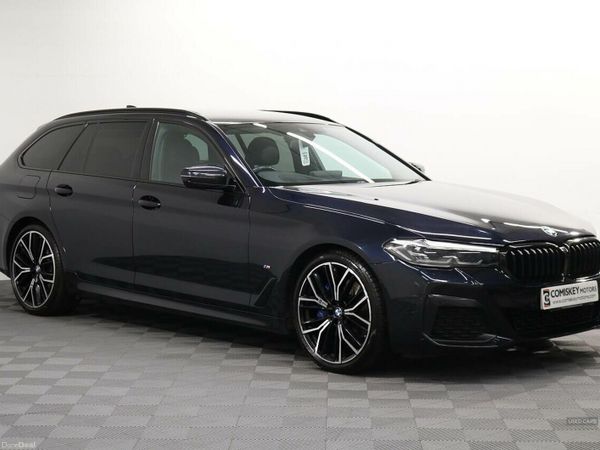 BMW 5-Series Estate, Diesel Hybrid, 2021, Black