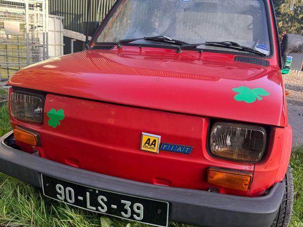 Fiat 126 Saloon, Petrol, 1990, Red