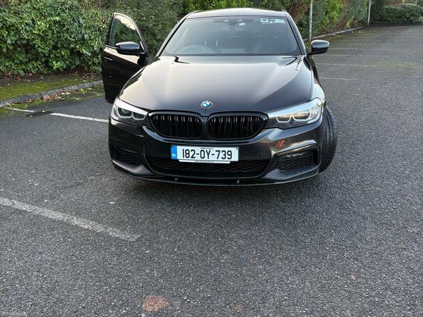 BMW 5-Series Saloon, Petrol Plug-in Hybrid, 2018, Black