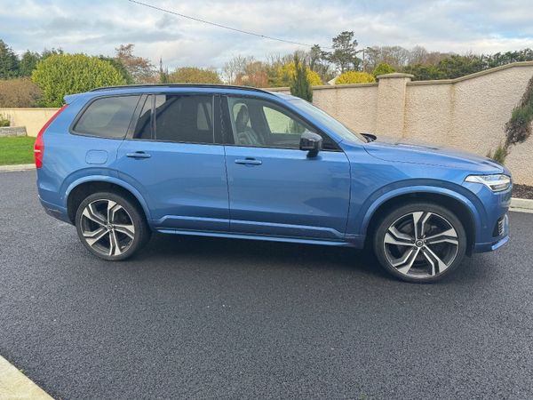 Volvo XC90 SUV, Petrol Plug-in Hybrid, 2019, Blue