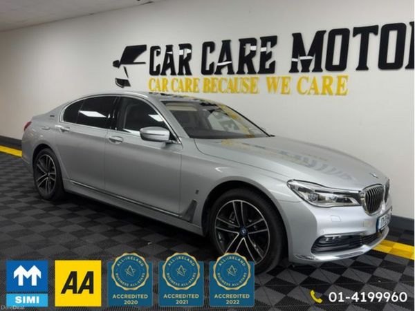 BMW 7-Series Saloon, Petrol Plug-in Hybrid, 2017, Silver
