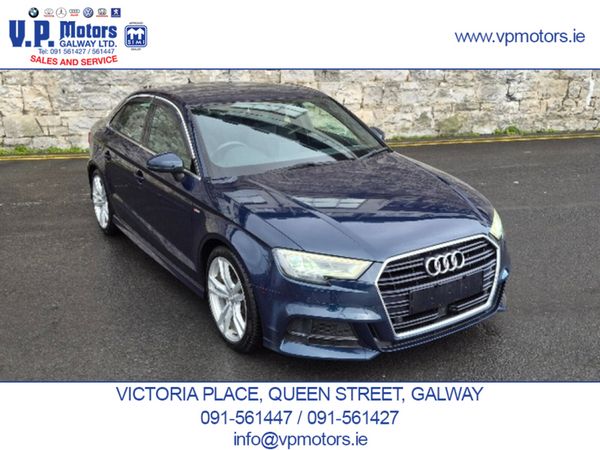 Audi A3 Saloon, Petrol, 2017, Blue