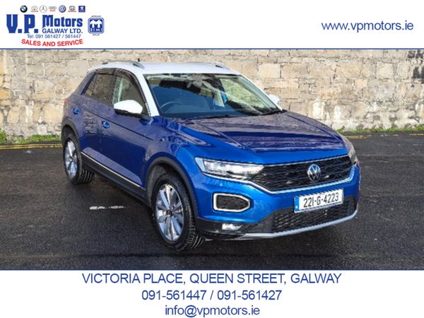 Volkswagen T-Roc SUV, Petrol, 2022, Blue