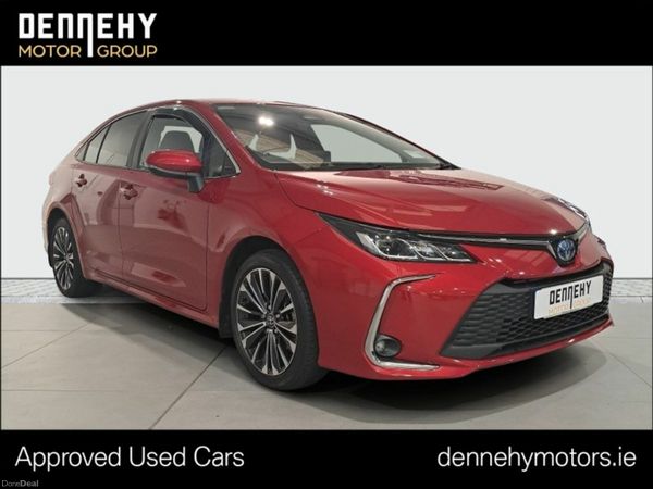 Toyota Corolla Saloon, Petrol Hybrid, 2023, Red
