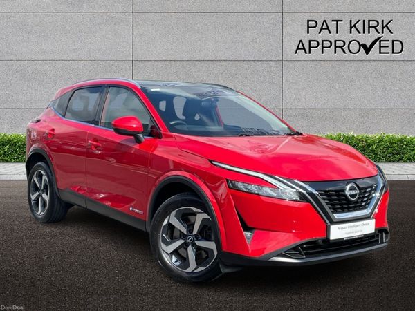 Nissan Qashqai Hatchback, Petrol Hybrid, 2023, Red