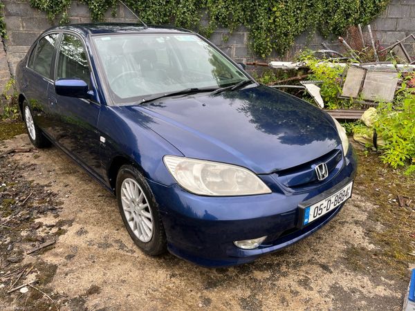 Honda Civic Saloon, Petrol Hybrid, 2005, Blue