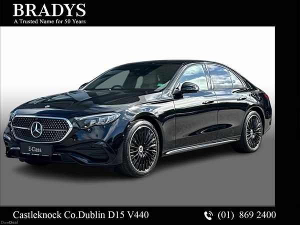 Mercedes-Benz E-Class Saloon, Diesel Plug-in Hybrid, 2026, Black