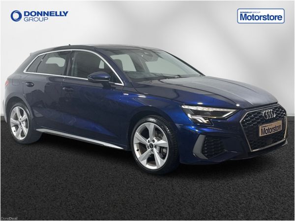 Audi A3 Hatchback, Petrol Hybrid, 2023, Blue