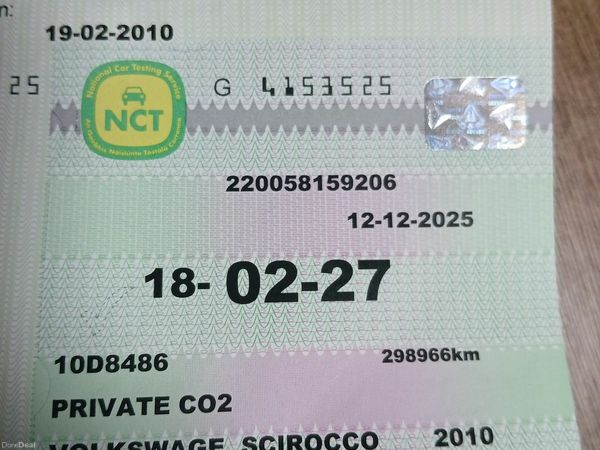 Volkswagen Scirocco Hatchback, Diesel, 2010, Black