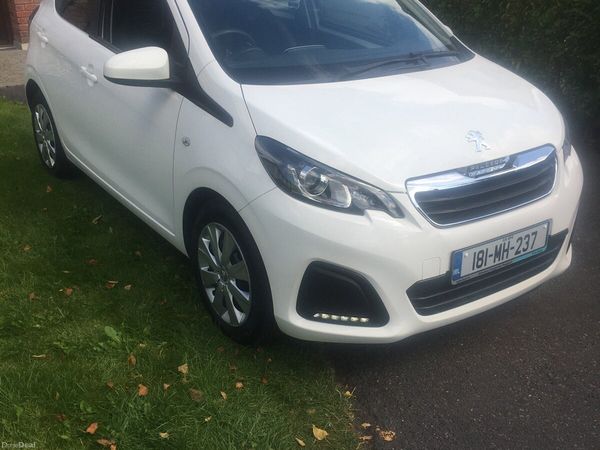 Peugeot 108 Hatchback, Petrol, 2018, White