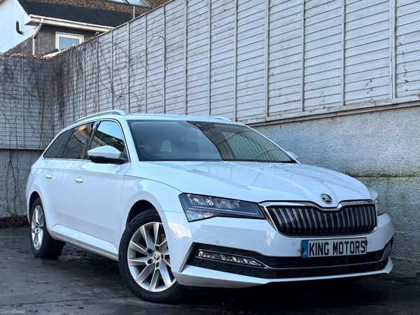 Skoda Superb Estate, Petrol Hybrid, 2021, White