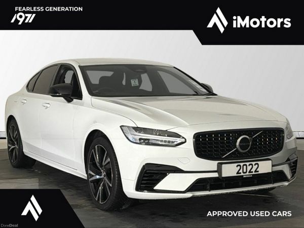 Volvo S90 Saloon, Petrol Plug-in Hybrid, 2022, White
