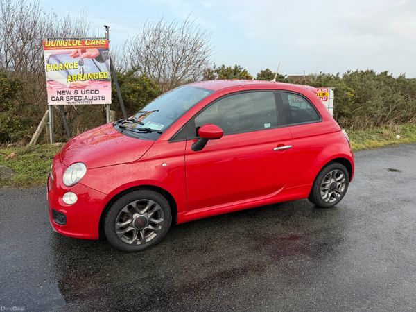 Fiat 500 Hatchback, Petrol, 2015, Red