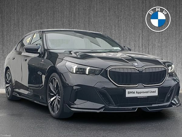 BMW 5-Series Saloon, Petrol Plug-in Hybrid, 2024, Black